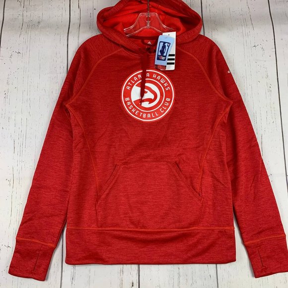 Atlanta Hawks NBA Small Adidas Pullover Sweatshirt Red New‎ Women - Picture 1 of 6